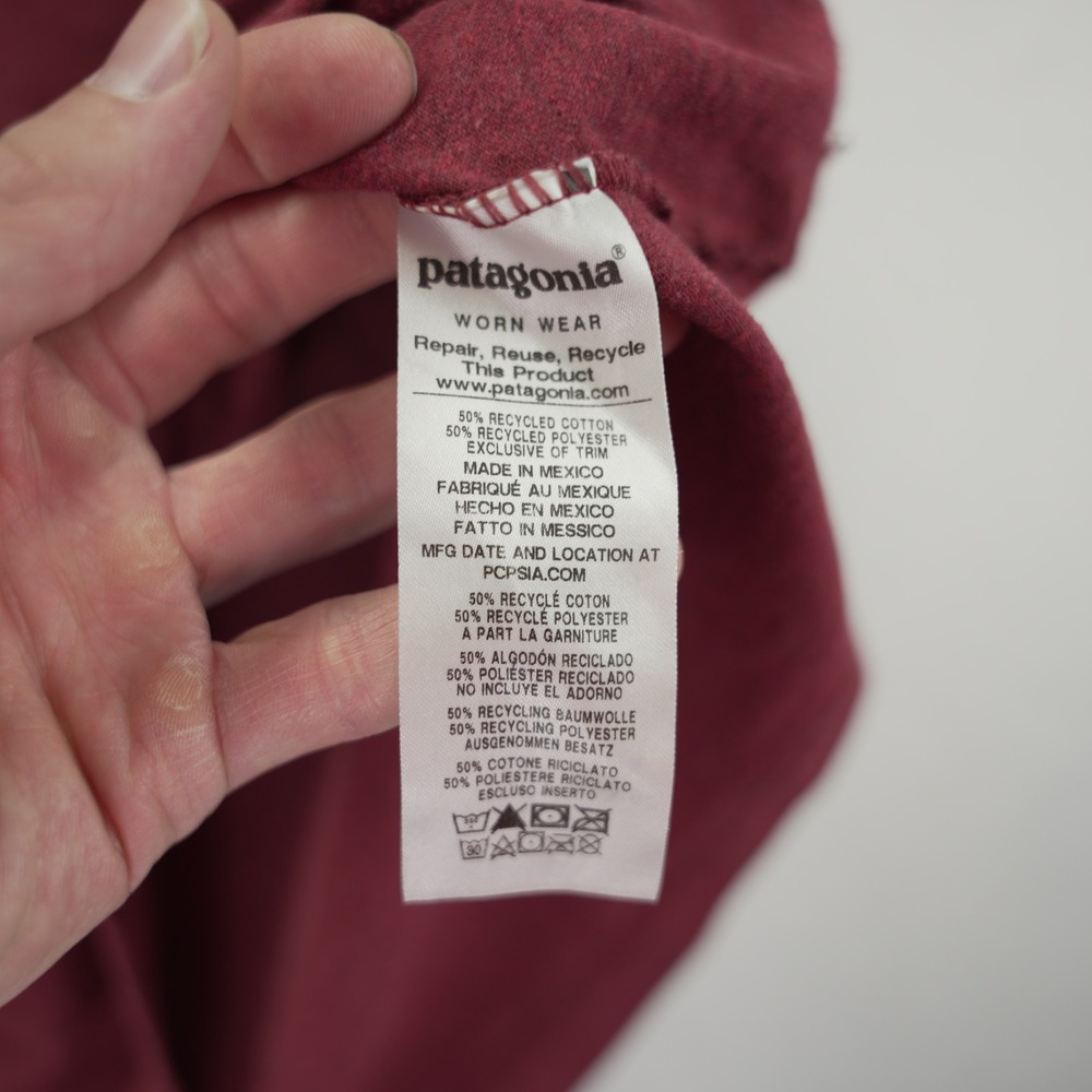 Patagonia Bear Witness Defend Public Lands LS Responsibili-Tee XL Burgundy 38483 - Picture 8 of 12